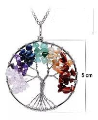 Collar Árbol de la Vida + pulsera 7 Chakras - OFERTA